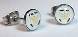 Ruby Claire - Stainless Steel 7mm - Logo Stud Earrings - Spiderman Design (pair)