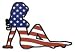 Sporting Goods : Mudflap Girl Flag Sticker
