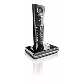 Philips DECT ID937 Single Phone - Black (with answering machine)