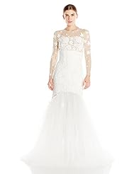 Lace Mesh Embroidered Tulle  Dress
