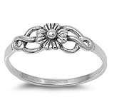 Sterling Silver Ring - Sizes: 4-10