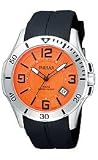 Pulsar Rubber Strap Orange Dial Men's watch #PXH995