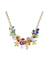 Antica Murrina Marilena - Collier plaqu&eacute; or &agrave; pendentif marins en verre de Murano