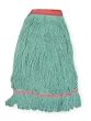 Tough Guy 1TYU3 Wet Mop, Antimicrobial, Large, Green