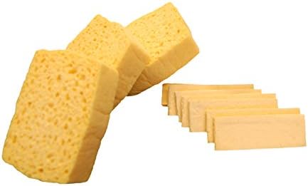 EZ Brite Pop up Natural Sponges, Medium,10-pack
