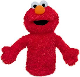 Childrens Toyshop  Toys : Sesame Street - Plush - Elmo Hand Puppet by GUND