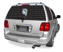 Florida Marlins Rearz (24"x 66") Glass Window Tattoo - MLB Baseball Fan Shop Sports Team Merchandise