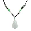 Hand-knotted Adjustable Jade Coin Vase Necklace