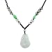 Hand-knotted Adjustable Jade Coin Vase Necklace