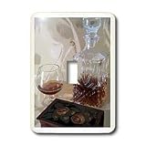 Florene Food and Beverage - Framed Brandy Bottle n Cigar Box - Light Switch Covers -... by 3D Rose