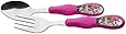 Zak! Designs Easy Grip Flatware, Children's Spoon and Fork with Elsa & Anna from Frozen, BPA-free Plastic and Stainless Steel