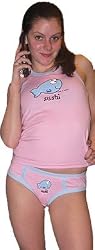 PANTY AND T-SHIRT SET - ADORABLE DAVID AND GOLIATH LOUNGE SET - JUNIORS PANTY/TANK TOP SET