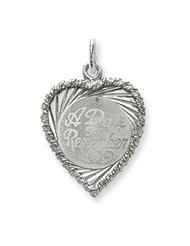Sterling Silver A Date To Remember Disc Charm QC19"