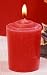 12 PIECE 15 HOUR CRANBERRY SCENT RED PALM WAX VOTIVES - Made In MACAU