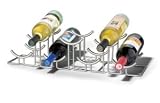 Spectrum Diversified 46778 Satin Nickel Euro Hilo 7-Bottle Wine Rack