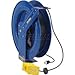 Coxreels EZ-PC13-5012-B Safety Series Spring Rewind Power Cord Reel: Quad Industrial 50