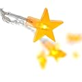 HAB & GUT (L004-o) Lichterkette Stern orange/gelb 40 Birnchen 220 V