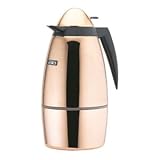 Elia Capsule Jug CJN Copper 1ltr | Case of 6 | Elia Thermal Jug, Vacuum Jug, Thermal Flask, Vacuum Flask, Hot Beverage Dispenser Suitable for Tea, Coffee & Hot Water