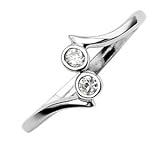 Sterling Silver Elegant Cubic Zirconia Toe Ring