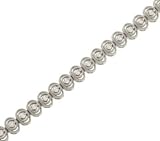 Round prong Set Oval Link Diamond Bracelet .98cttw