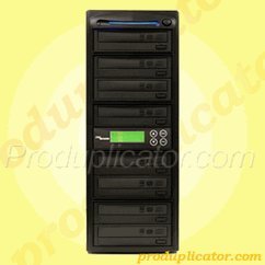 Produplicator 8 SATA Burner DVD CD Duplicator Machine + Built-In 320GB Hard Disk Drive (Standalone Audio Video Copy Tower, Disc Duplication Device)