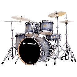 Accent LC425GL CS Custom Glitter 5pc Drum Set Blue Ice Glitter