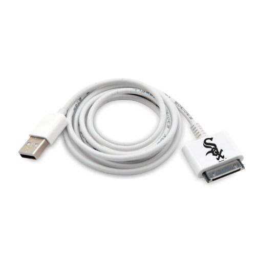 MLB Chicago White Sox USB Charge and Sync Cable for Apple Mobile Devices (2 Pack)