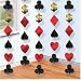 Themed Poker Party? 42' of Card suits - Hearts Diamonds Clubs & Spades on 7' strings for your casino, poker party or themed event decoration