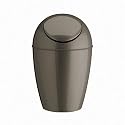 RETRO red rouge bathroom SWAY TRASH CAN wastebasket NEW