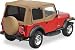 Bestop 7912935 Jeep Accessories - TOP REPL TJ 03-06 BLKS AIL TINT W UPR DRSKNS