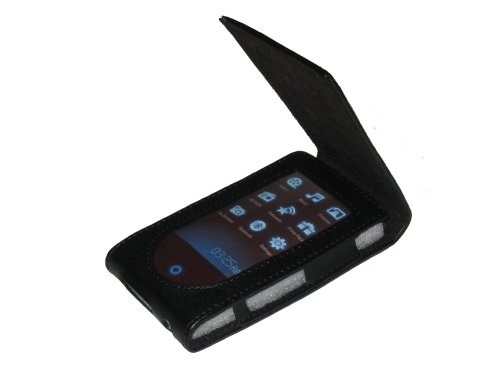 Childrens Toyshop  Electronics : INNOV8 Black genuine leather case for Samsung YP-P2 P2