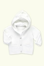 Petit Bebe Pure Cotton Long Sleeve Matinee Cardigan [T78-5806C-Z]