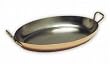 Mauviel Cuprinox Pour La Table 14-Inch Oval Pan with Bronze Handle