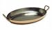 Mauviel Cuprinox Pour La Table 14-Inch Oval Pan with Bronze Handle