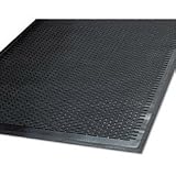 MILLENNIUM MAT COMPANY CleanStep Outdoor Rubber Scraper Mat, Polypropylene, 48 x 72, Black