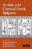 Archaic and classical Greek epigram