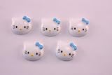 Resin Hello Kitty with Blue Bow Flatback 10 Pieces (1 Colors)