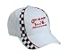 Give Blood Tease A American Water Spaniel Adult White Racing Checker Hat / Cap