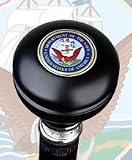 Navy- Pewter Band- Knob