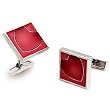 Brass Rhodium Cufflink