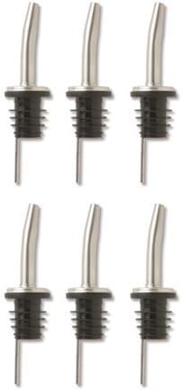 Chrome Bottle Pourers Set of 6