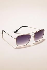 UV Protection Tinted Square Frame Sunglasses