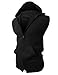H2H Mens Fashion Slim Fit Lightweight Sleeveless Hoodies