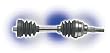 ERLANDSON'ATV EPI COMPLETE FRT WHEEL SHAFT WE381339
