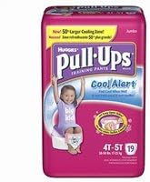 HUGGIES PULLUPS C/A GIRL 4T-5T , 21326 JUMBO COOL ALERT 38+LB