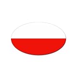 Poland Flag Oval Magnet