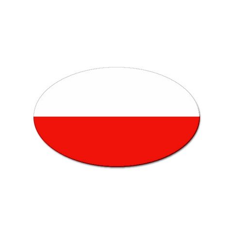 Poland Flag Oval Magnet