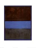 No. 61 (Brown, Blue, Brown on Blue), c.1953 Art Poster Print by Mark Rothko, 24x32