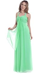 Halter Chiffon/Silk Bridesmaid Dress/Prom Dress 