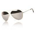 Dollar Shades Mirror Lens Aviator Sunglass (Gold Frame)